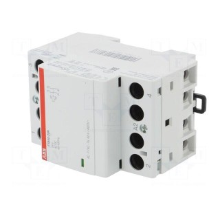 Contactor: 2-pole installation | NO x2 | 24VAC | 24VDC | 40A | DIN | ESB