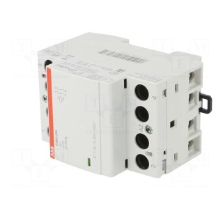 Contactor: 2-pole installation | NO x2 | 24VAC | 24VDC | 63A | DIN | ESB