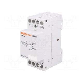 Contactor: 4-pole installation | NO x4 | 220÷230VAC | 220÷230VDC