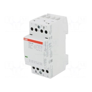 Contactor: 4-pole installation | NC + NO x3 | 230÷240VAC | 25A | DIN