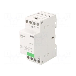 Contactor: 4-pole installation | 25A | 230VAC,220VDC | NC + NO x3