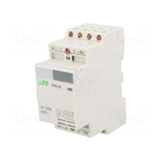 Contactor: 4-pole installation | NC x2 + NO x2 | 230VAC | 25A | DIN