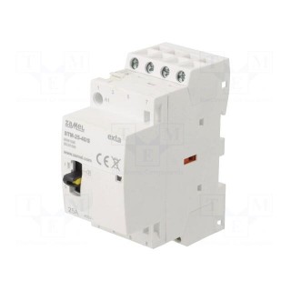 Contactor: 4-pole installation | 25A | 230VAC | NO x4 | -5÷60°C