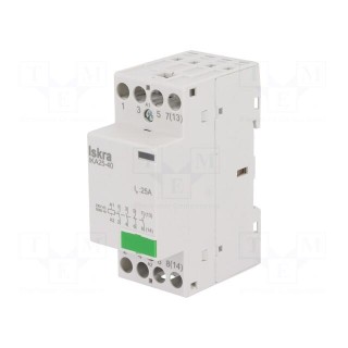 Contactor: 4-pole installation | NO x4 | 230VAC | 25A | DIN | IKA