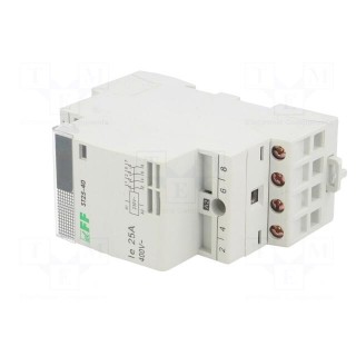 Contactor: 4-pole installation | NO x4 | 230VAC | 25A | DIN