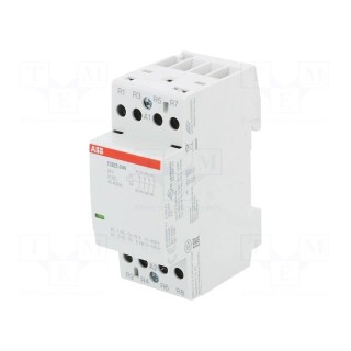 Contactor: 4-pole installation | NC x4 | 24VAC | 24VDC | 25A | DIN | ESB