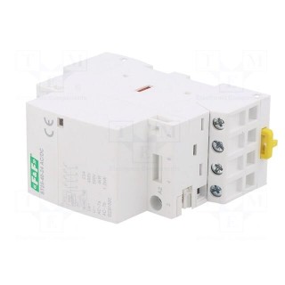 Contactor: 4-pole installation | 25A | 24VAC,24VDC | NO x4 | IP20