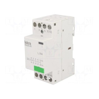 Contactor: 4-pole installation | NO x4 | 24VAC | 25A | DIN | IKA