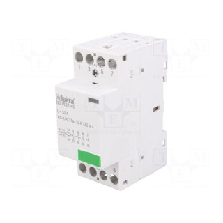 Contactor: 4-pole installation | NO x4 | 24VAC | 24VDC | 32A | DIN | IKD