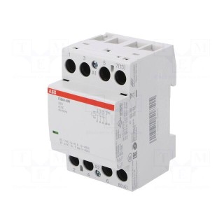 Contactor: 4-pole installation | 40A | 230VAC,230VDC | NO x4