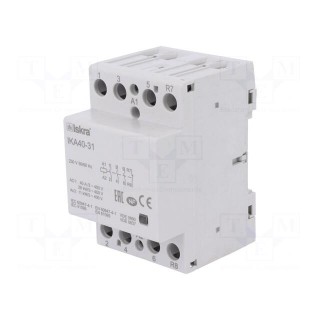 Contactor: 4-pole installation | 40A | 230VAC | NC + NO x3