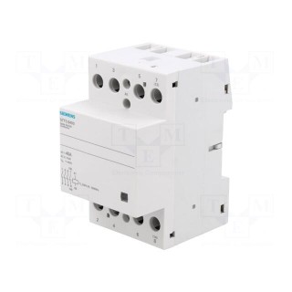 Contactor: 4-pole installation | 40A | 230VAC | NO x4