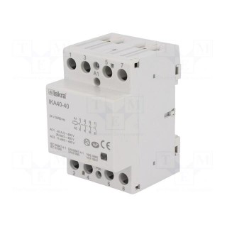 Contactor: 4-pole installation | NO x4 | 24VAC | 40A | DIN | IKA