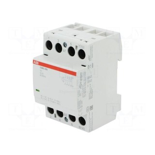 Contactor: 4-pole installation | NO x4 | 12VAC | 12VDC | 63A | DIN | ESB