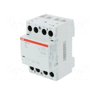 Contactor: 4-pole installation | NC x2 + NO x2 | 230VAC | 230VDC