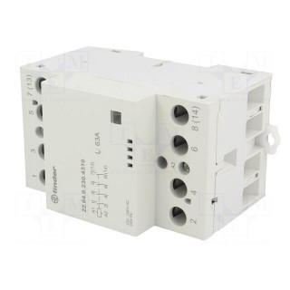 Relay: installation | monostable | NO x4 | Ucoil: 230VAC | 63A | -5÷55°C