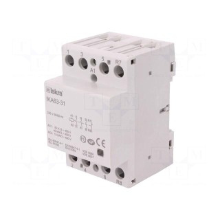 Contactor: 4-pole installation | 63A | 230VAC | NC + NO x3