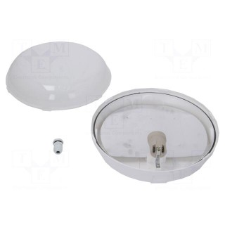 Lamp: lighting fixture | PANDA | polycarbonate | E27 | IP65 | Ø: 280mm