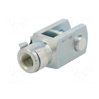 Piston rod clevis | Thread: M12x1,25 | 40mm | Kit: clip,bolt