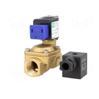 Electromagnetic valve | BSP 1/2" | 12mm | Pressure: 0.1÷16bar | IP65