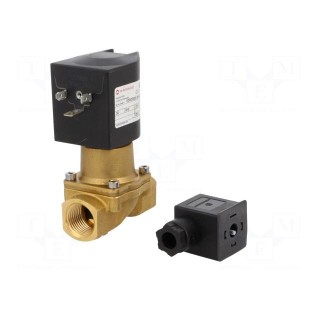 Electromagnetic valve | 0÷10bar | brass | NBR rubber | IP65 | 24VDC