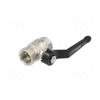 Mechanical ball valve | Temp: -15÷90°C | Mat: nickel plated brass