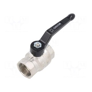 Mechanical ball valve | max.25bar | nickel plated brass | -15÷90°C