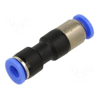 Stop valve | -0.95÷15bar | nickel plated brass,PBT | 6mmx2 | 0÷60°C
