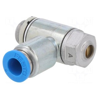 Throttle-check valve | 0.2÷10bar | zinc casting chrome | 185l/min