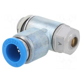 Throttle-check valve | 0.2÷10bar | zinc casting chrome | 215l/min