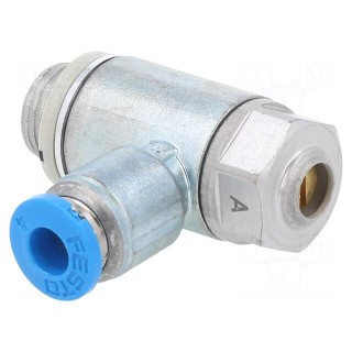 Throttle-check valve | 0.2÷10bar | zinc casting chrome | 250l/min