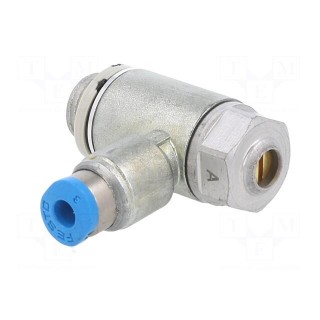 Throttle-check valve | 0.2÷10bar | zinc casting chrome | 130l/min