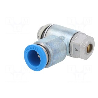 Throttle-check valve | 0.2÷10bar | zinc casting chrome | 215l/min