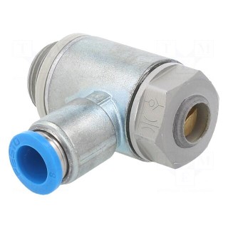 Throttle-check valve | 0.2÷10bar | zinc die-cast | NBR rubber | 8mm