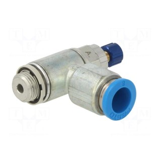 Throttle-check valve | 0.2÷10bar | zinc die-cast | NBR rubber | 8mm