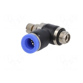 Throttle-check valve | -0.95÷15bar | nickel plated brass,PBT