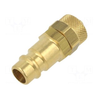 Connector | connector pipe | 0÷35bar | brass | NW 7,2,hose 4x6mm
