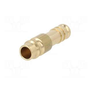 Connector | connector pipe | 0÷35bar | brass | NW 7,2,hose 9mm