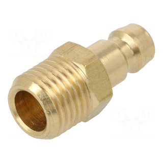 Connector | connector pipe | max.10bar | Enclos.mat: brass | Seal: FPM