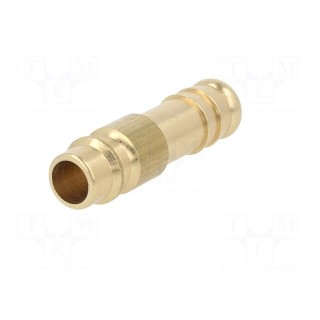 Connector | connector pipe | 0÷35bar | brass | NW 7,2,hose 10mm
