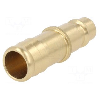 Connector | connector pipe | 0÷35bar | brass | NW 7,2,hose 13mm