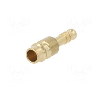 Connector | connector pipe | 0÷35bar | brass | NW 7,2,hose 6mm