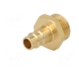 Connector | connector pipe | 0÷35bar | brass | NW 7,2 | -20÷100°C