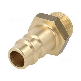 Connector | connector pipe | 0÷35bar | brass | NW 7,2 | -20÷100°C