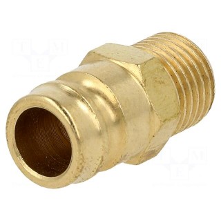 Connector | connector pipe | max.15bar | Enclos.mat: brass | Seal: FPM