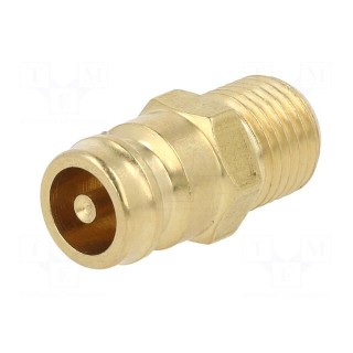 Connector | connector pipe,with valve | max.15bar | Seal: FPM