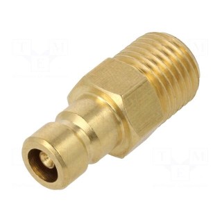Connector | connector pipe,with valve | max.10bar | Seal: FPM