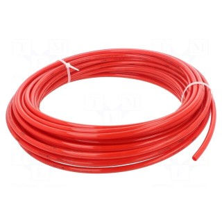 Pneumatic tubing | -0.95÷15bar | PAN | Tube in.diam: 5.9mm | red