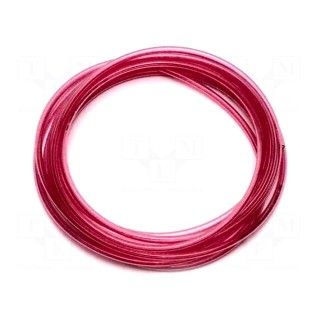 Pneumatic tubing | 15bar | L: 20m | r bending min: 24mm | nylon | red