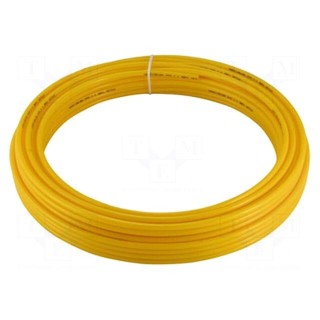 Pneumatic tubing | 15bar | L: 20m | r bending min: 60mm | nylon | yellow